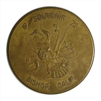 * 1972 Souvenir Token - Eastern Sierra - Bishop California - Heart of Vacationland