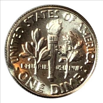 # 1978-D U.S. Roosevelt Dime - Cud on Upper Left Edge Good Luster