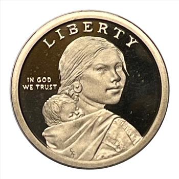 * 2020-S U.S. Proof Sacagawea  One Dollar ($1) Coin - Elizabeth Peratrovich on Reverse