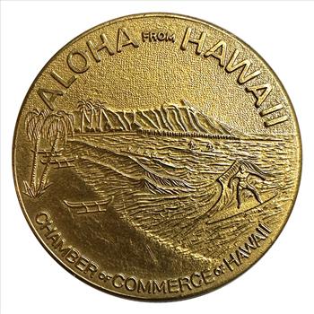 >1975 Hawaii Chamber of Commerce - Honolulu Hawaii Dollar Coin