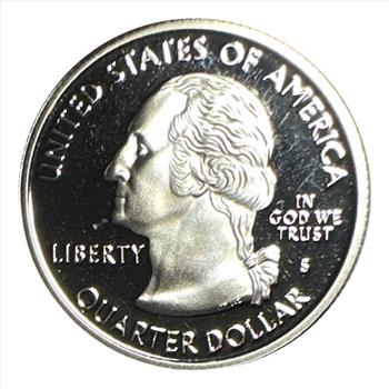 - 2001-S U.S. Mint Silver Proof Quarter - North Carolina - Featuring The Wright Brothers 
