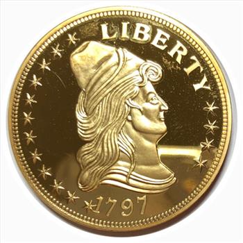 #1797 Turban Head Capped Bust Quarter Eagle Replica Coin