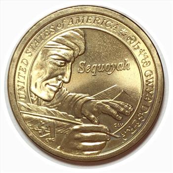 2017-P U.S. Native American One ($1) Dollar Uncirculated - Sacagawea on Obverse - Code Talkers on Reverse