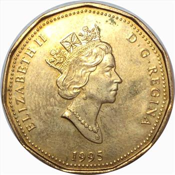 1995 Canada One Dollar - Commemorative Coin - Peacekeeping Monument