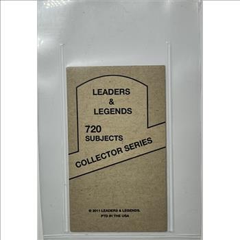 * 2011 Leaders & Legends - #720 - William Wheeler - 19th Vice President of the United States