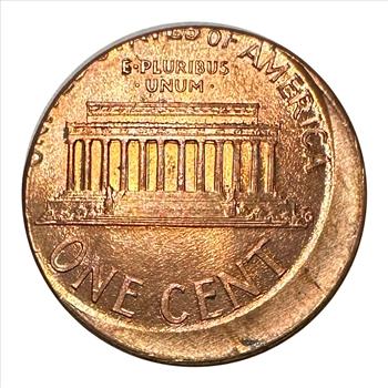 Mint Error - 2000 U.S. Lincoln Memorial Cent 20% Struck Off Center! High Grade!