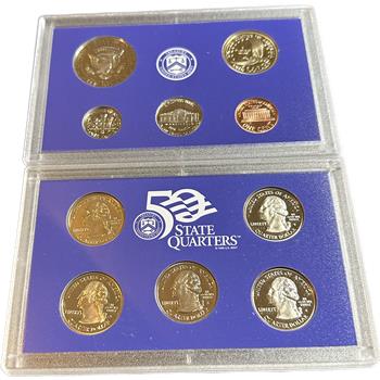 >2002-S U.S. Mint Proof Set - 10 Coins Including Sacagawea Dollar and Kennedy Half in Original Mint Packaging W COA