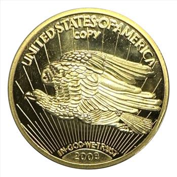 1933 U.S. Gold Plated Liberty Double Eagle Coin - Copy