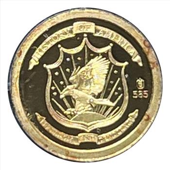 * Birth of Our Nation - Declaration of Independence 1776 - 14K Gold Replica Coin - 0.5 Grams - American Mint - One of 9,999