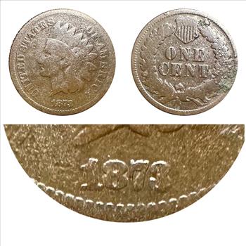 >1873 U.S. Indian One Cent - Closed 3