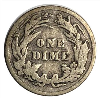 >1898 US Silver Barber Dime