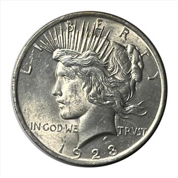 * 1923 U.S. Silver Liberty Peace Dollar - Lustrous