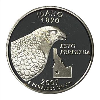 * 2007-S U.S. Silver Proof Washington State Quarter Honoring Idaho
