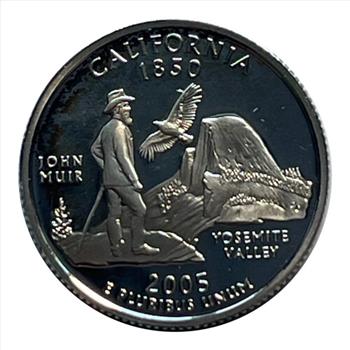 2005-S U.S. Silver Proof State Quarter Honoring California