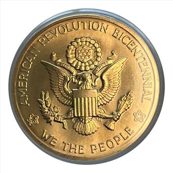 1976 National Bicentennial Medal - Great Seal & Statue of Liberty - Boxed with COA