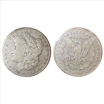 >1882 U.S. Silver Morgan Dollar - The Morgan Silver Dollar Collection - Historic Events of the Time and COA