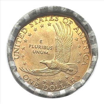 2000-D U.S. Unopened Bank Wrapped Roll (25 Coins) of Sacagawea Dollars