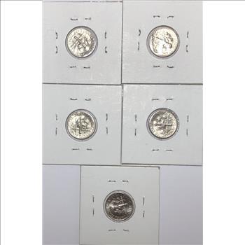 1995-P 1996-P 1997-P 1998-P 1999-P U.S. Roosevelt Dimes - Brilliant Uncirculated