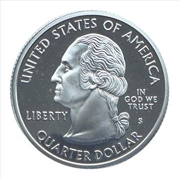 2004-S U.S. Silver Statehood Quarter Honoring Iowa 