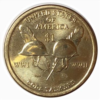2016-D U.S. Native American One ($1) Dollar Uncirculated - Sacagawea on Obverse - Code Talkers on Reverse