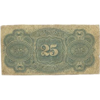 **1863 US Fractional Currency 25 Cents George Washington Banknote