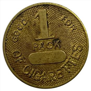 * Vintage Good for One Pack of Cigarettes Token