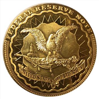 # American Mint $100 Ben Franklin Banknotes Of The USA Commemorative Coin - Gold Layered