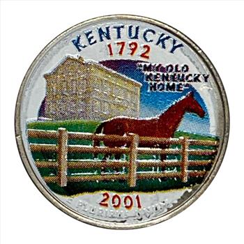 * 2001-D U.S. Colorized Kentucky State Quarter