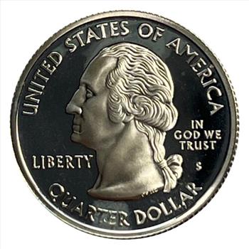 2007-S U.S. Silver Proof State Quarter Honoring Washington - The Evergreen State