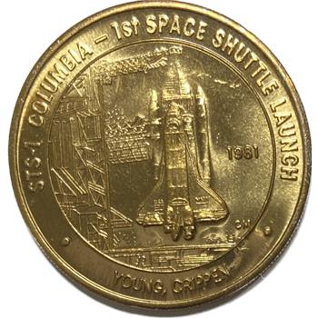 **1981 US Bronze NASA First Space Shuttle Launch STS-1 - Charleston Mint