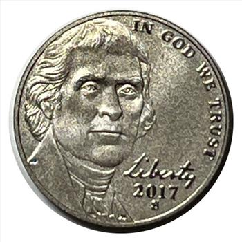 * 2017-S U.S. Enhanced Uncirculated Jefferson Nickel - Low Mintage