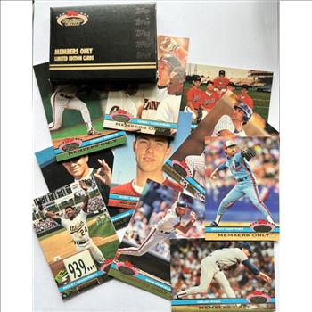 1991 Topps Stadium Club Limited Edition Cards - Members Only - 10 Baseball Cards