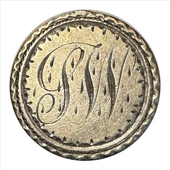 1887 U.S. Silver Seated Liberty One Dime LOVE TOKEN, Engraved