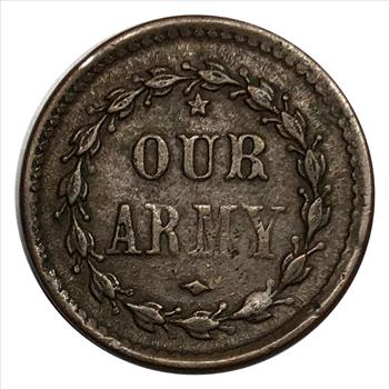 >1863 Civil War Token - Our Army