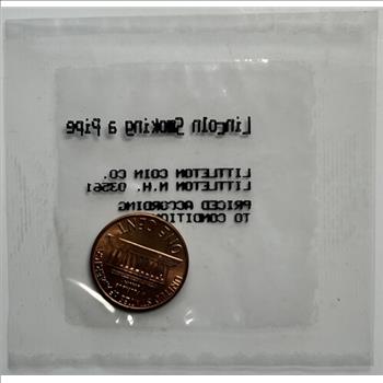 1975 U.S. Lincoln Smoking a Pipe - Littleton Coin Co.