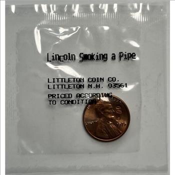 1975 U.S. Lincoln Smoking a Pipe - Littleton Coin Co.