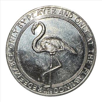FLAMINGO, Las Vegas, Nevada - $1 Gaming Token 1965 - Sought After - Highly Collectible Series