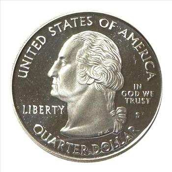 >2008-S U.S. Silver Proof State Quarter Honoring Alaska - The Great Land!