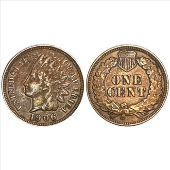 >1906 & 1907 U.S. Indian Head One Cents - 2 Coins