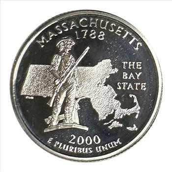 >2000-S U.S. Silver State Quarter - Massachusetts, the Bay State!