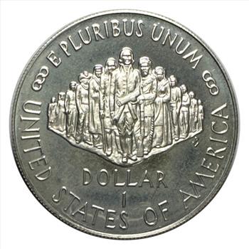 1787-1987 U.S. Silver $1 Dollar Commemorative Coin - 200th Anniversary of the Signing of the United States Constitution