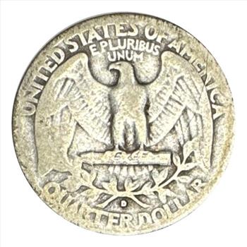 1936-D U.S. Silver Washington Quarter- Key Date