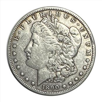 1890-O U.S. Silver Morgan $1 Dollar - Full Liberty Band - Subtle Toning