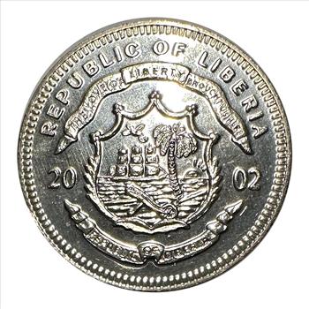 2002 Liberia - George W. Bush $10 Coin - 