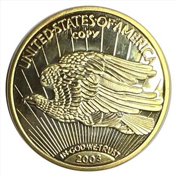 - 1933 U.S. Double Eagle Replica - Gold Layered Coin