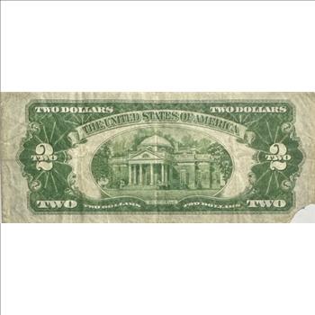 - 1928C Series U.S. Two Dollar ($2) Bank Note - Red Seal