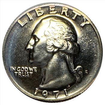 1971-P U.S. Washington Quarter - Better Date - Mirror Shine!