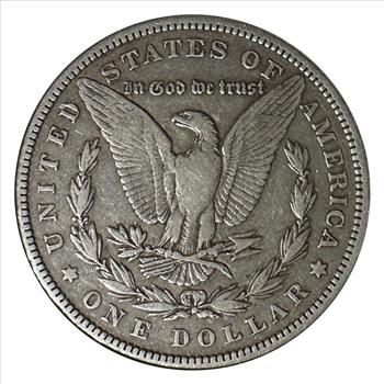 >1884 U.S. Silver Morgan Dollar-The U.S. Silver Dollar Collection With Stamp Honoring Cornerstone for Statue of Liberty Laid