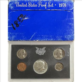 >1970-S U.S. Proof Set - 5 Coins in Original Mint Packaging
