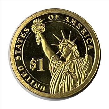 * 2009-S U.S. Presidential One Dollar Proof Coin - Zachary Taylor - Edge Writing